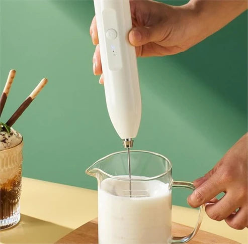 electric stainless steel milk frother for coffee latte
