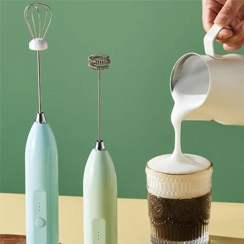 cordless stainless steel whisk frother