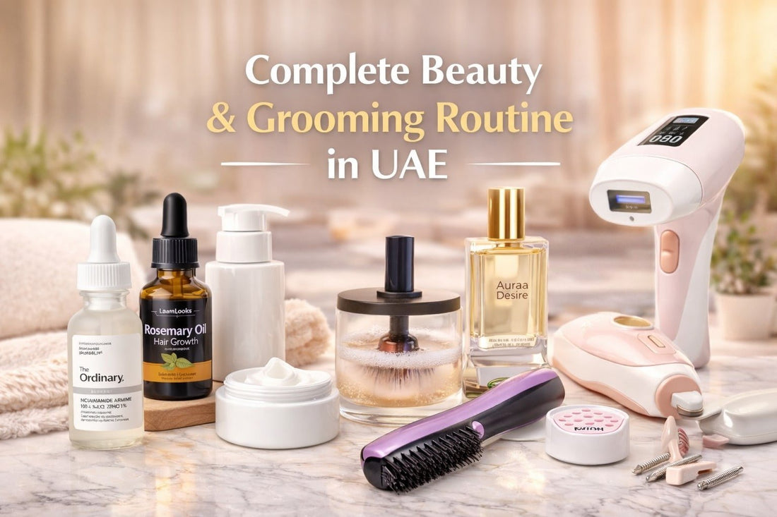 Woman performing a Complete Beauty & Grooming Routine for Women in UAE