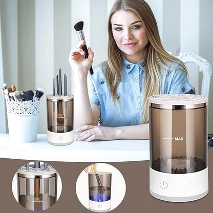 Automatic Makeup multiple brushes fast Cleaner