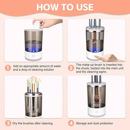Automatic Makeup Brush Cleaner- laamlooks