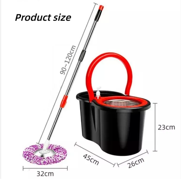 Hands-Free 360° Spin Mop System - laamlooks