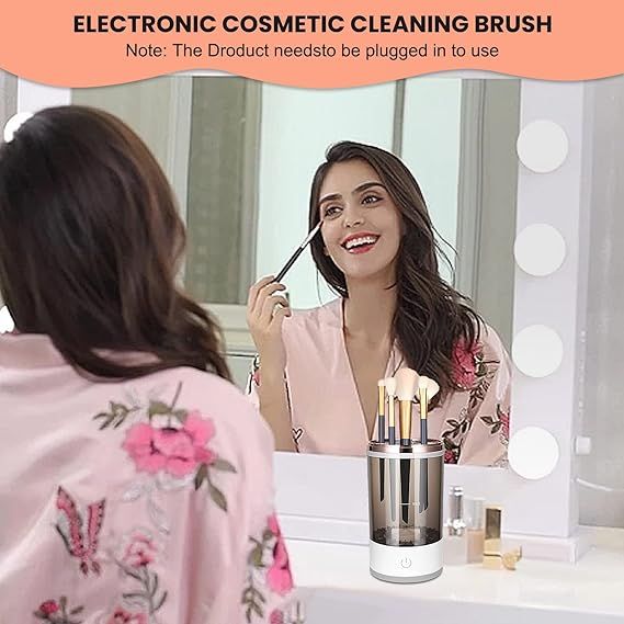 hygienic brush cleaning machine for sensitive skin and humidity protection