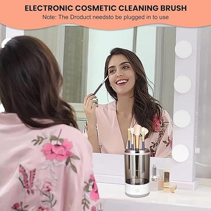hygienic brush cleaning machine for sensitive skin and humidity protection
