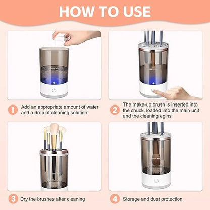 electric makeup brush cleaner and dryer for acne prevention dubai