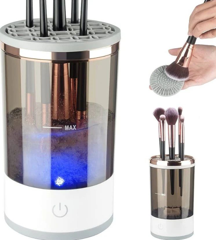 portable usb makeup brush washer for foundation and eyeshadow brushes