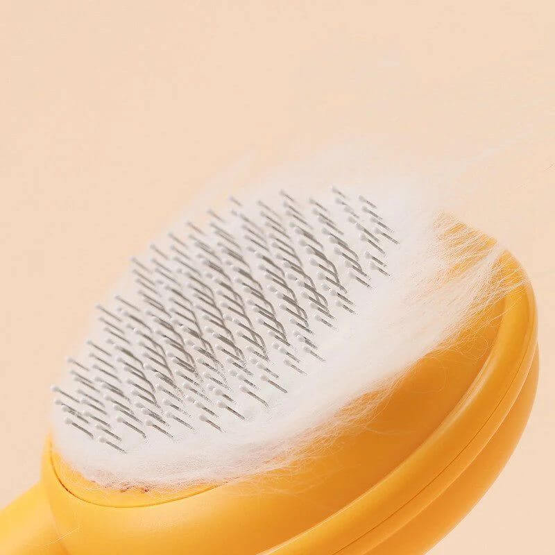 self cleaning slicker brush for de-shedding pets in UAE