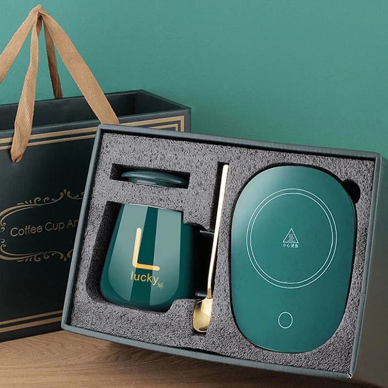 waterproof glass panel coffee warmer for ceramic and steel mugs