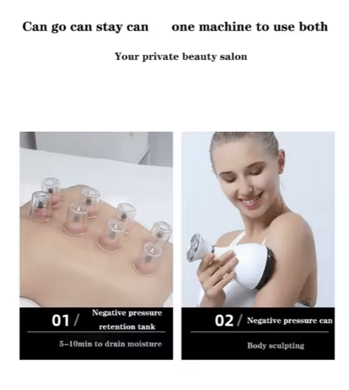 electric body massager machine with 4 interchangeable massage heads