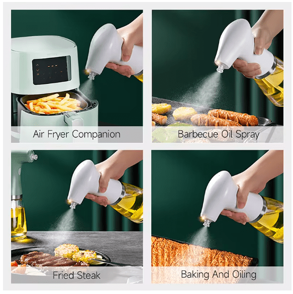 rechargeable oil pump spray for BBQ grilling and salad dressing