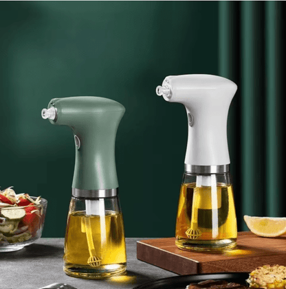 clog-free glass oil dispenser bottle for olive oil and vinegar