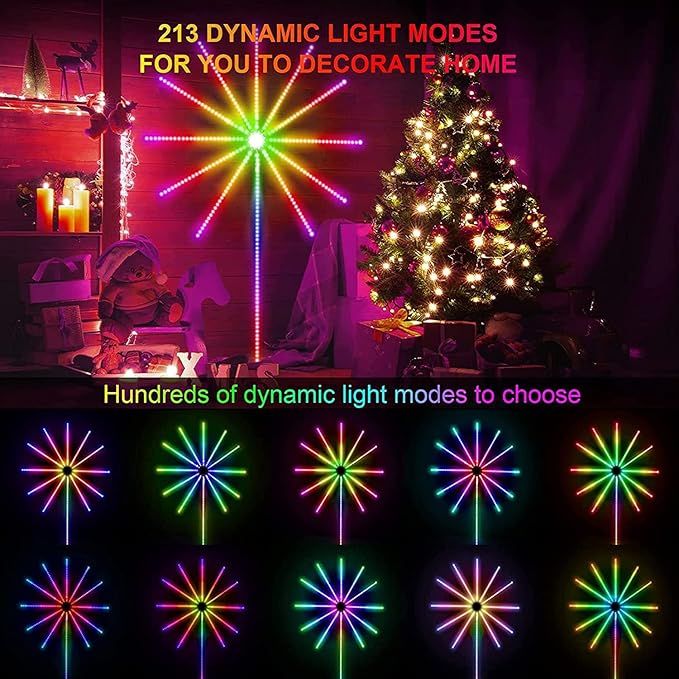 RGBIC music sync led strip lights for bedroom party decor