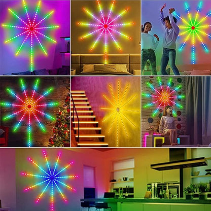 easy install firework light strip with self adhesive backing