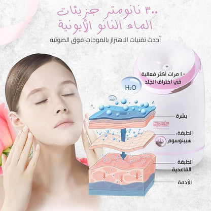 nano mist facial steamer for acne prevention and healthy skin barrier