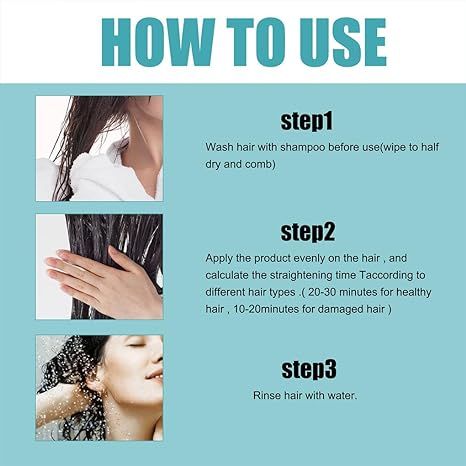 protein correcting hair straightening cream before and after dubai