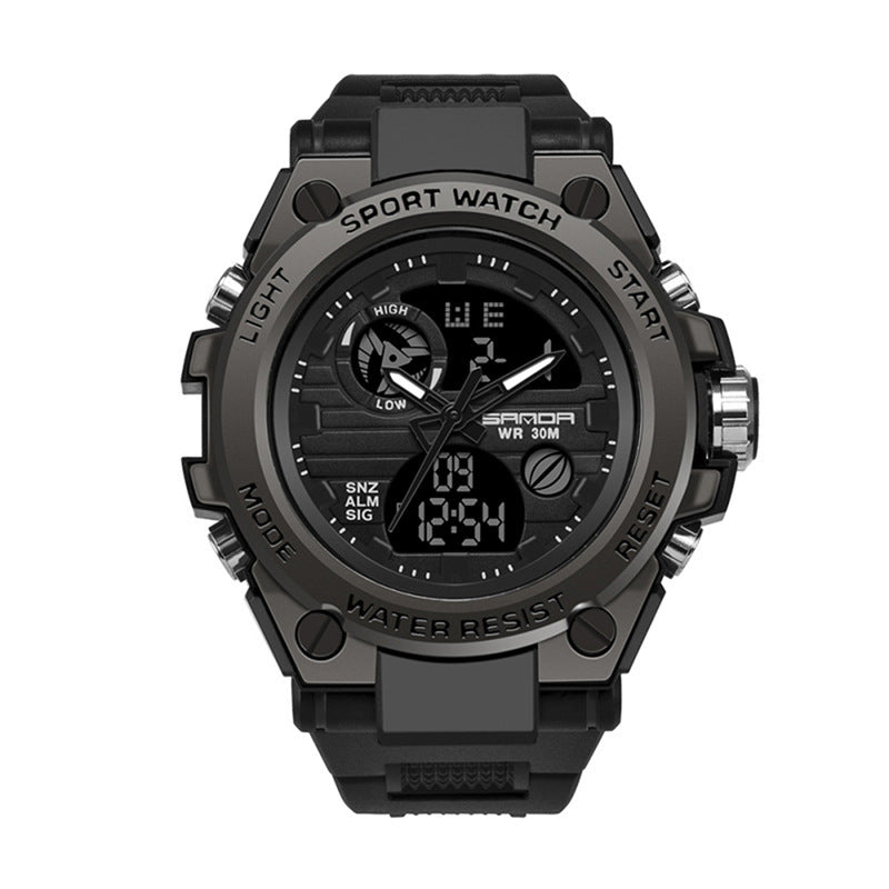 Outdoor Sports Dual Display Movement Multi - kinetic Energy Electronic Watch - LaamLooks