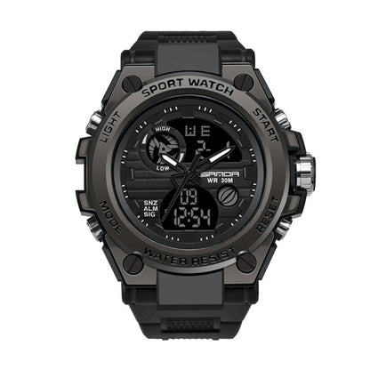 Outdoor Sports Dual Display Movement Multi - kinetic Energy Electronic Watch - LaamLooks