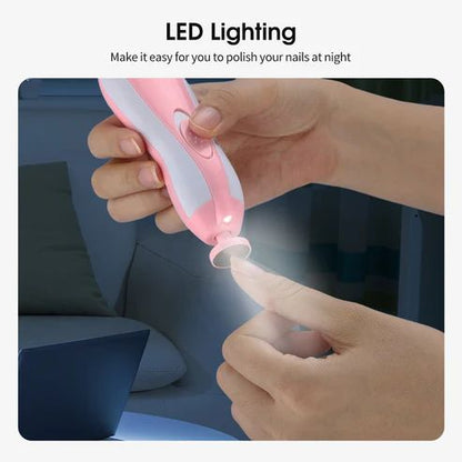 safe electric baby nail file for newborns with auto-stop sensor uae