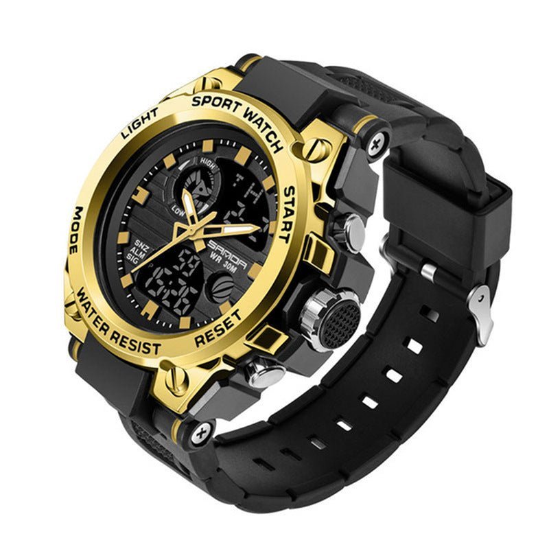 Outdoor Sports Dual Display Movement Multi - kinetic Energy Electronic Watch - LaamLooks