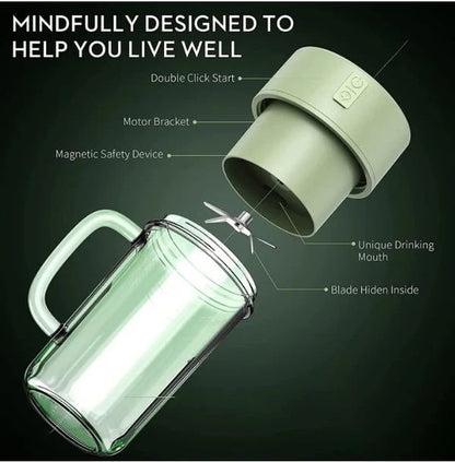 Compact electric juicer bottle for office and travel use UAE