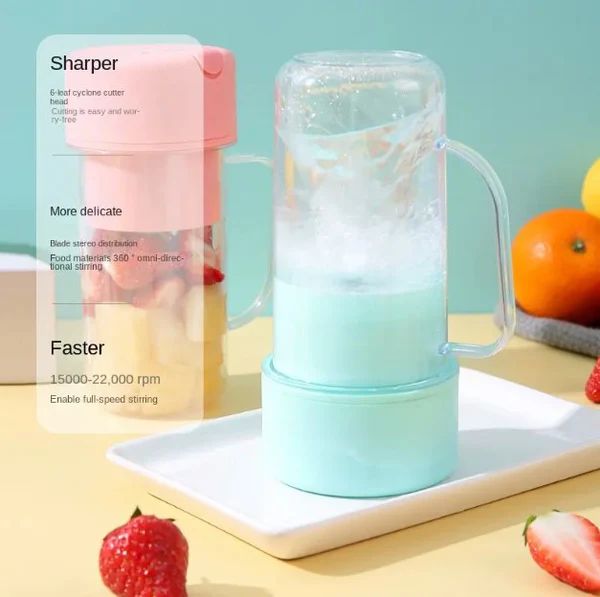 BPA-free portable smoothie maker with magnetic safety sensor