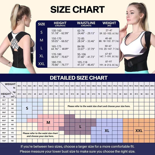 posture corrector for men and women with adjustable shoulder straps uae