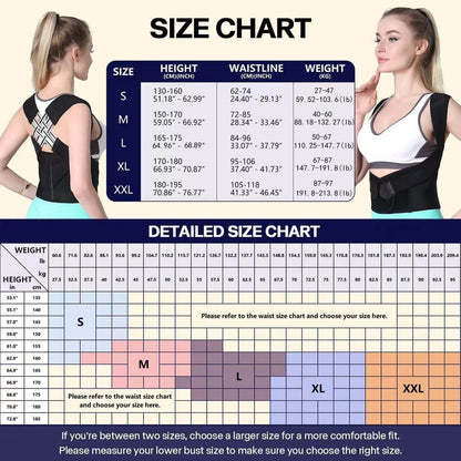 posture corrector for men and women with adjustable shoulder straps uae