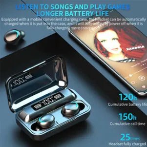 samsung earbuds air f9 pro plus with LED battery display case