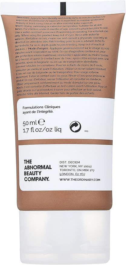 ordinary suncare filters with antioxidants for sensitive skin