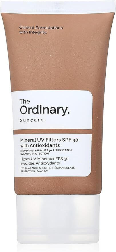 mineral sunscreen for face spf 30 no white cast uae